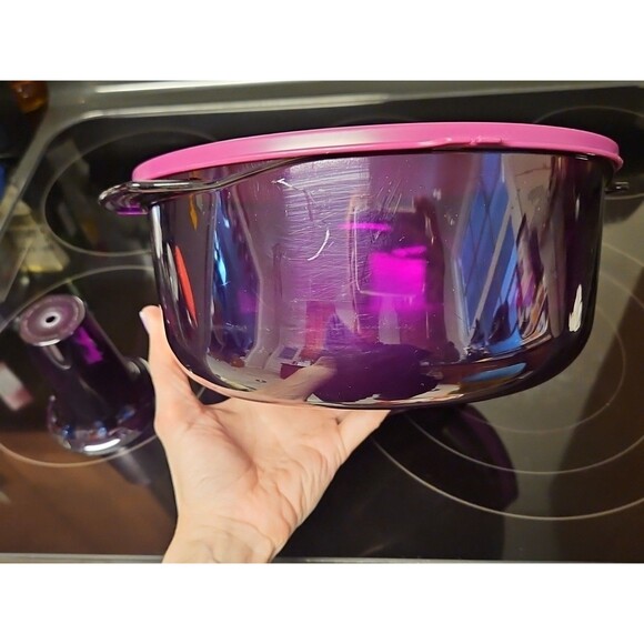 Tupperware Microwave Stack Cooker Starter Set New Purple - Picture 10 of 12